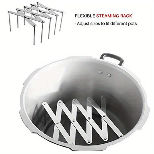 Retractable Multi-Purpose Stainless Steel Dish Plate Rack - Kitchen