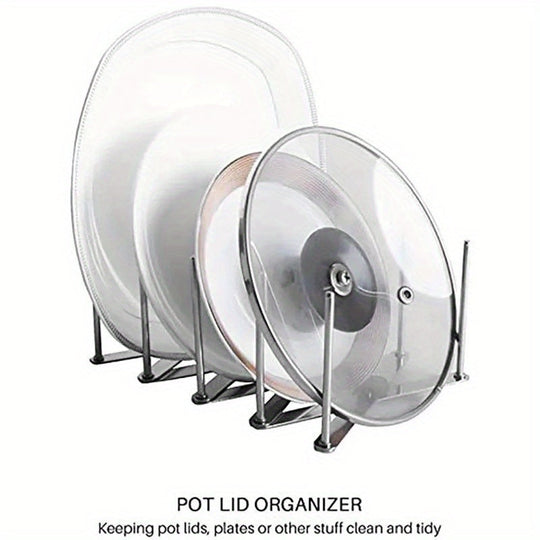 Retractable Multi-Purpose Stainless Steel Dish Plate Rack - Kitchen