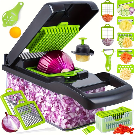 16in1 Multifunctional Vegetable Chopper  Slicer Set.