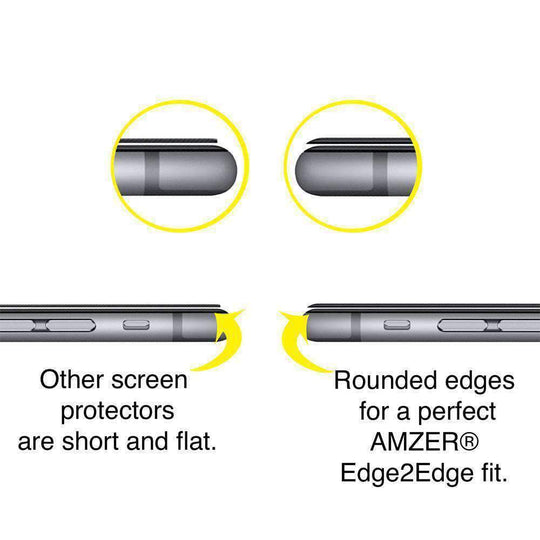 AMZER Kristal Tempered Glass HD Edge2Edge Screen Protector for iPhone