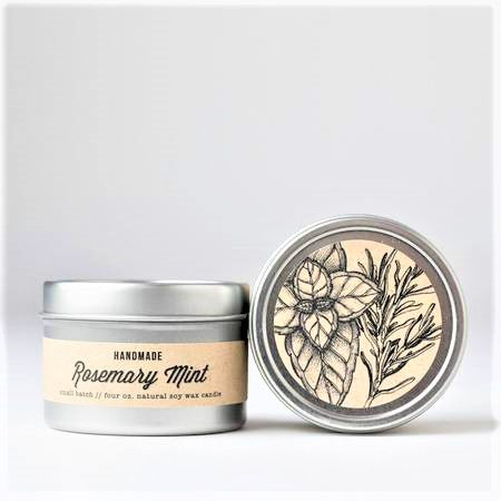 Rosemary Mint 4oz travel candle