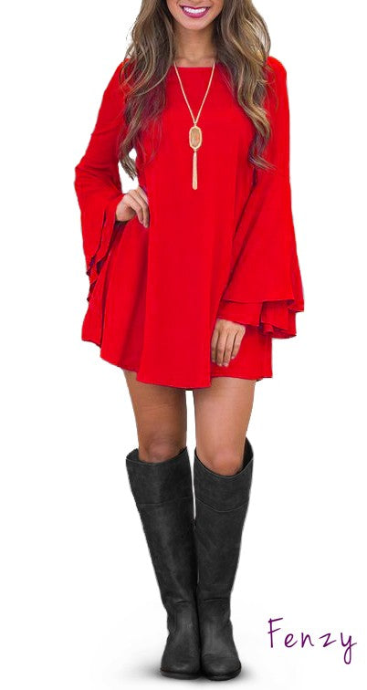 WOMEN DRESS RANIA - RED