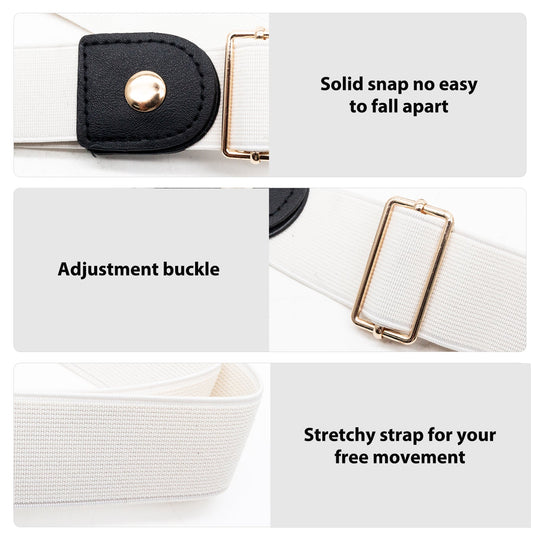 Invisible Buckle-Free Stretch Belt for Women and Men Perfect Waist