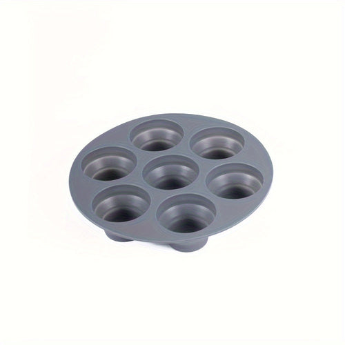 7Cavity Silicone Muffin Mold Versatile Air Fryer Cake Pan