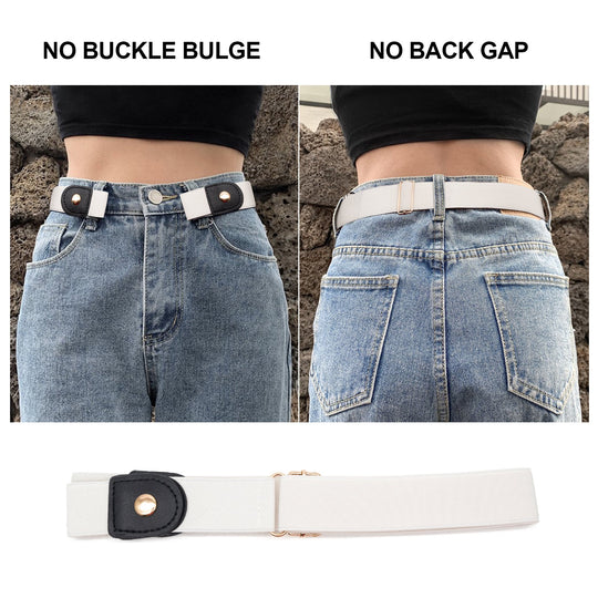 Invisible Buckle-Free Stretch Belt for Women and Men Perfect Waist