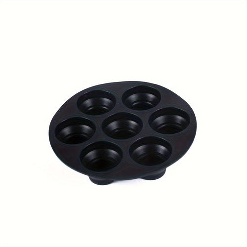 7Cavity Silicone Muffin Mold Versatile Air Fryer Cake Pan