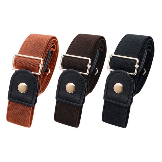 Invisible Buckle-Free Stretch Belt for Women and Men Perfect Waist