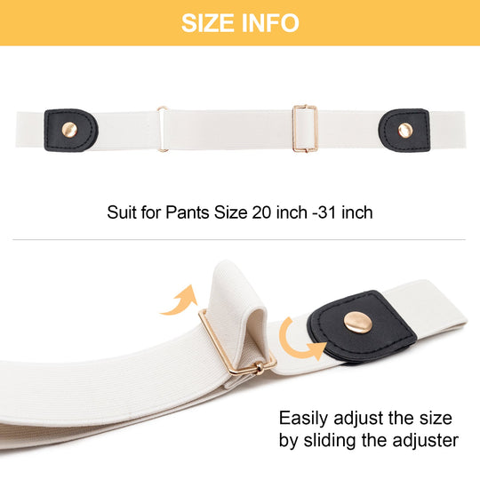 Invisible Buckle-Free Stretch Belt for Women and Men Perfect Waist