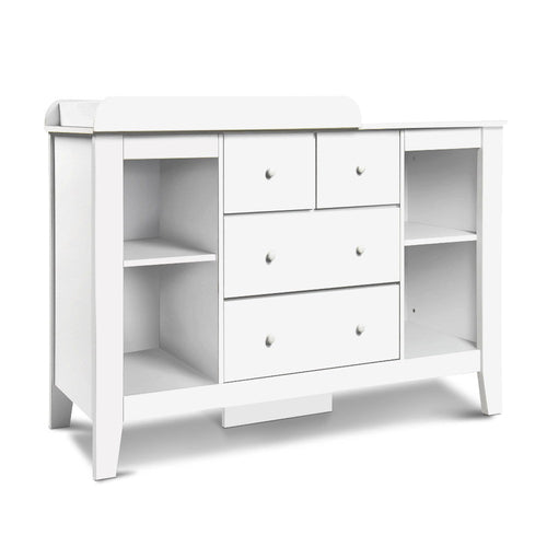 Keezi Baby Changing Table Diaper Station Drawers Chest Cabinet Nursery