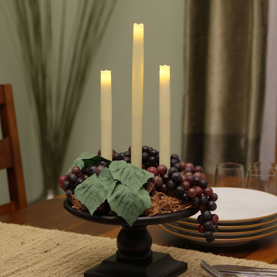 Flameless LED 9" Taper Candles - Set of 2