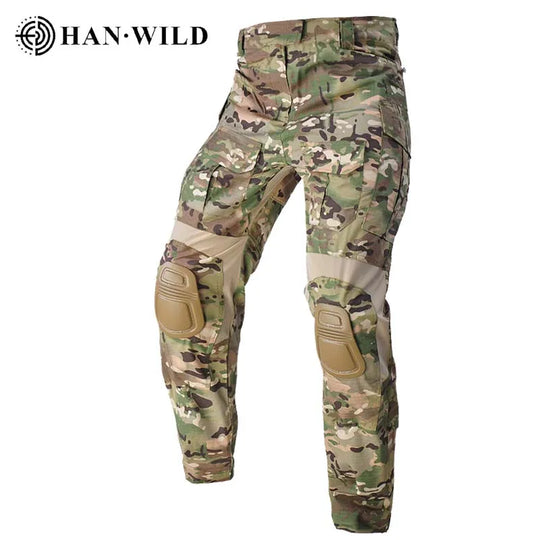 G3 Combat Pants +Pads Elastic Sport Pant Tactical Gear US CP Climb