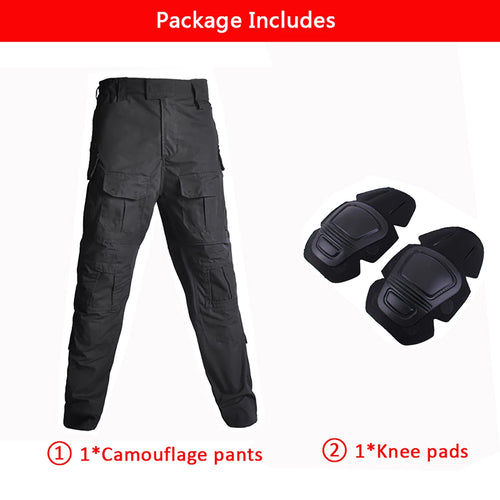 G3 Combat Pants +Pads Elastic Sport Pant Tactical Gear US CP Climb