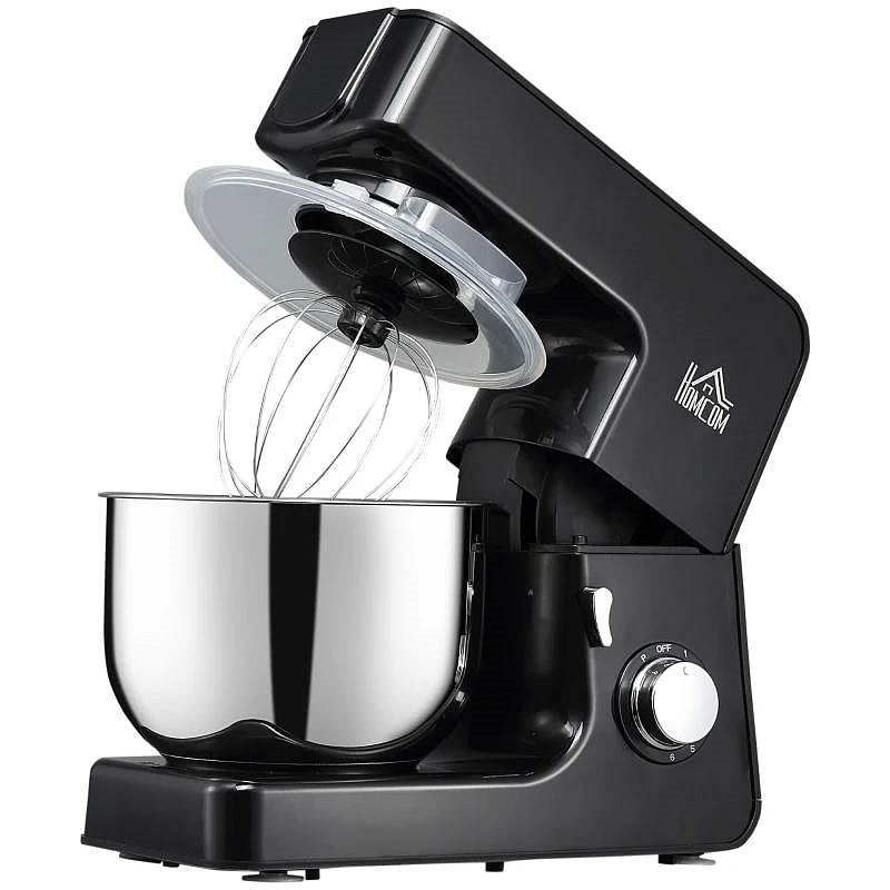Black Stainless Steel 6 Quart Bowl Tilt 600W Electric Kitchen Food<..