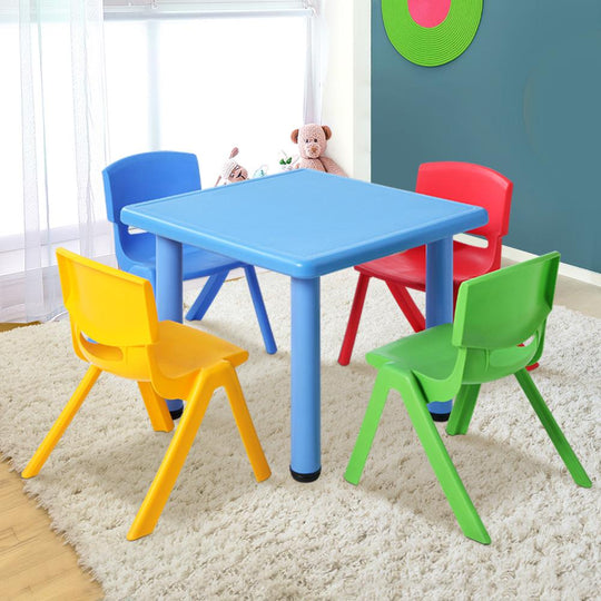 Keezi 5PCS Kids Table and Chairs Set Children Study Desk Furniture