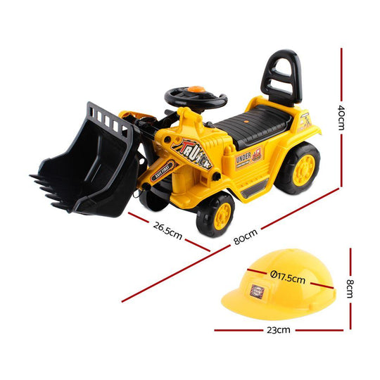 Keezi Ride On Car Toys Kids Excavator Bulldozer Sandpit Digger Car