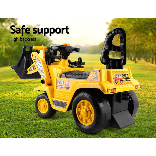 Keezi Ride On Car Toys Kids Excavator Bulldozer Sandpit Digger Car
