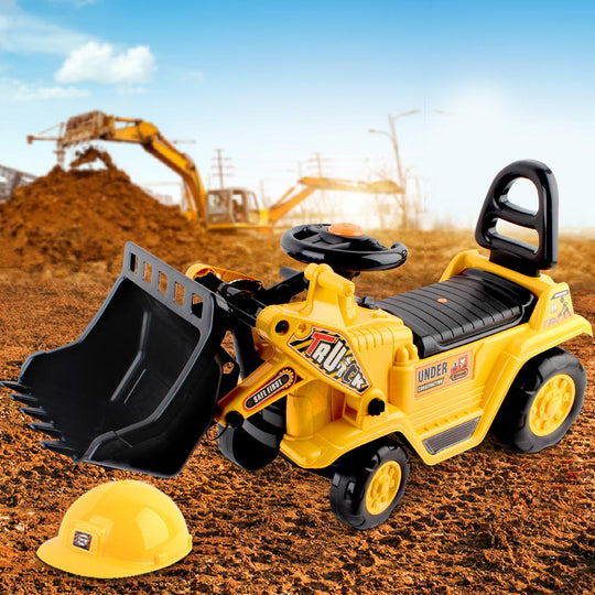 Keezi Ride On Car Toys Kids Excavator Bulldozer Sandpit Digger Car