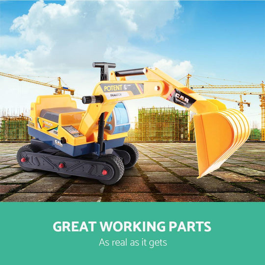 Keezi Ride On Car Toys Kids Excavator Digger Sandpit Bulldozer Car