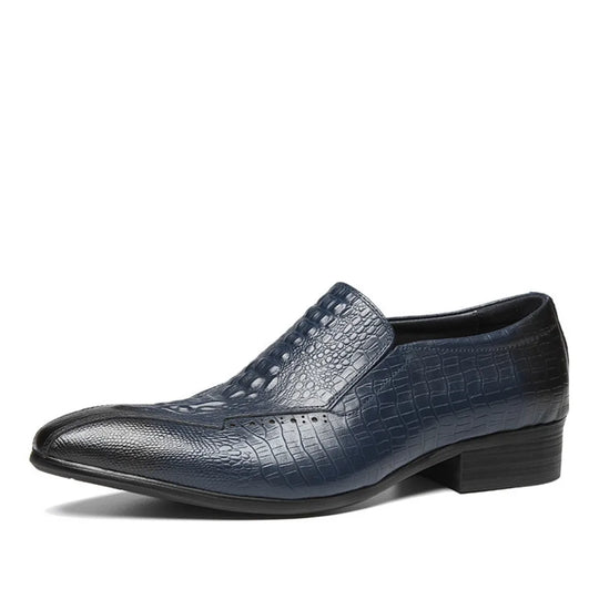 Fashions Slip-on Loafers Buckle Leather Shoe Daily Casual Shoes Men's Business Formal Office Shoes Original Designer British