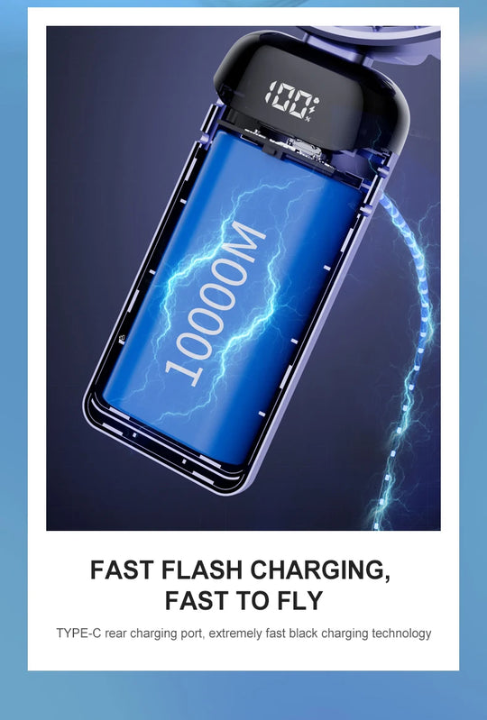 USB Mini Handheld Fan Cooler Portable Small Charging Fan Mini Silent Charging Desk Dormitory Office Student Gifts Long Enduranc