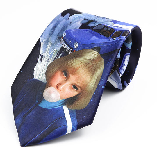 Vintage Art Oil Graffiti Print Tie Soft Touch New Design 8.5cm