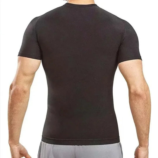 Men Sauna Sweat Vest and Short Sleeve Heat Trapping Shirt Sweat Body