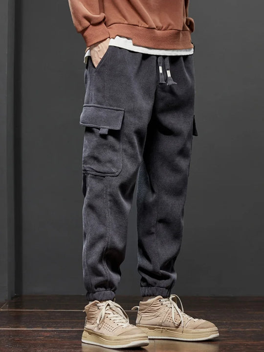 Spring Autumn New Style Elastic Waist Casual Pants for Men Stretch