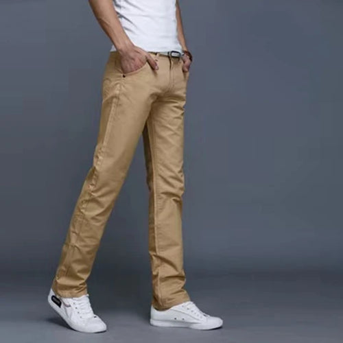 Military Tactical Cotton Cargo Pants for Mens Elastic Casual Trousers