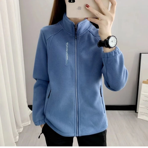 Plus Size Autumn Winter Polar Fleece Warm Coat Women Sweatshirt