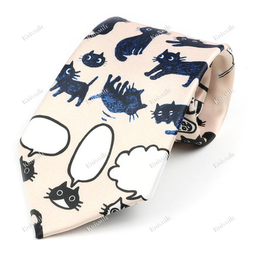 Vintage Art Oil Graffiti Print Tie Soft Touch New Design 8.5cm