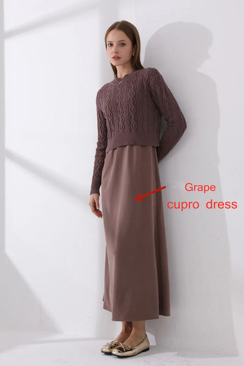 AS 2024 woman clothes short design Cable knitted tops + cupro