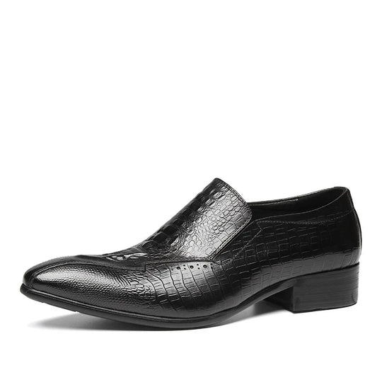 Fashions Slip-on Loafers Buckle Leather Shoe Daily Casual Shoes Men's Business Formal Office Shoes Original Designer British