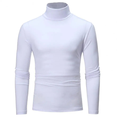 Slim Men Autumn Winter Thermal Underwear Bottoming T-shirt Turtleneck