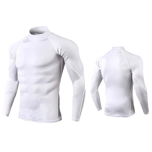 Men's Turtleneck Quick dry Long-Sleeved Compression Long Sleeved