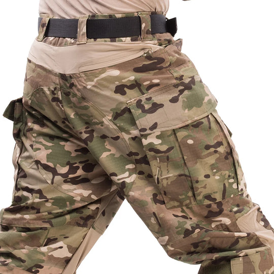 G3 Combat Pants +Pads Elastic Sport Pant Tactical Gear US CP Climb