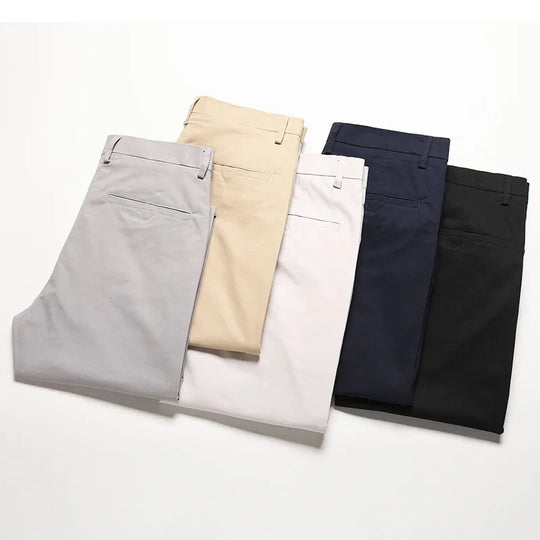 98% Cotton Men's Chinos & Casual Pants, Khaki Pants, Loose Straight ,