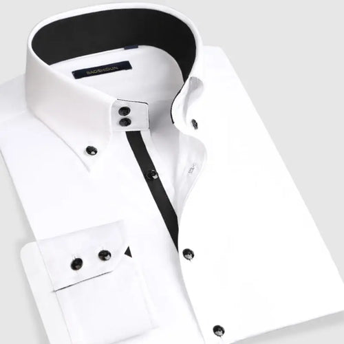 Men's Casual Shirt Long Sleeve Korean Trends Fashion Button-down