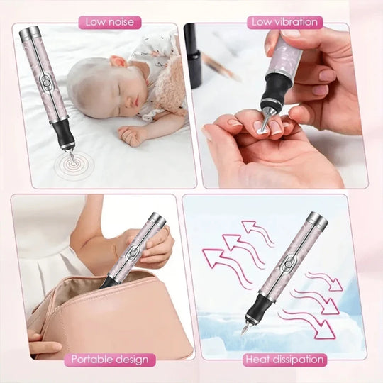 Rechargeable Electric Nail Drill Machine Cordless Electric Nail