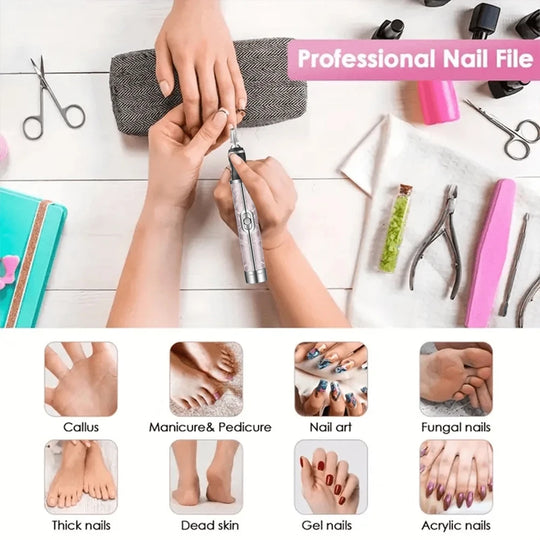 Rechargeable Electric Nail Drill Machine Cordless Electric Nail