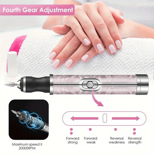 Rechargeable Electric Nail Drill Machine Cordless Electric Nail