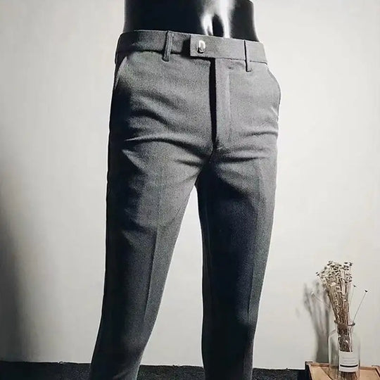 Men Pants Spring Summer Autumn Casual  Slim Straight  Long Business