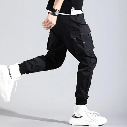 Men Cargo Tactical Pants Work Combat Multi-pockets Casual Training