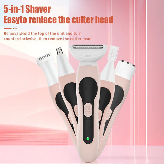 Multifunctional 4-in-1 Women's Shaving Set Electric Hair Removal