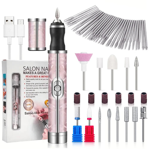 Rechargeable Electric Nail Drill Machine Cordless Electric Nail