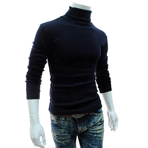 Shirt Stretchy Soft Autumn Turtleneck Long Sleeve Solid Color Winter