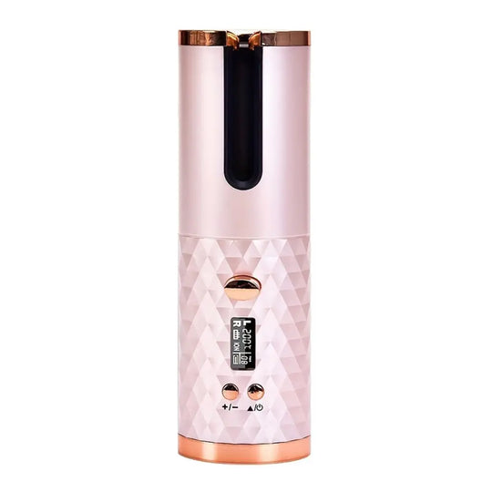 Automatic Rotation Iron, Cordless Iron, 6 Temperature Modes LCD Display Cordless Automatic Hair Roller for wavy hair