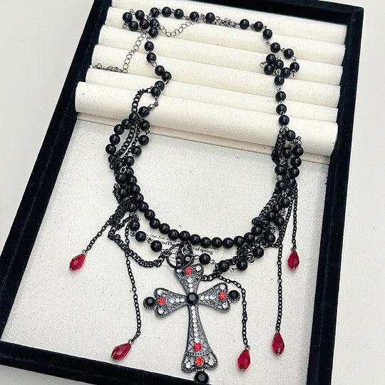 Designer Red belt Jewelry Multilayer Pearl waist chain for Women's Fashion Retro Character Playing Body Accessories Party Belts