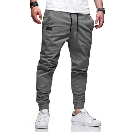 Autumn and Winter New Slim Fit Casual Pants Solid Color Micro Elastic