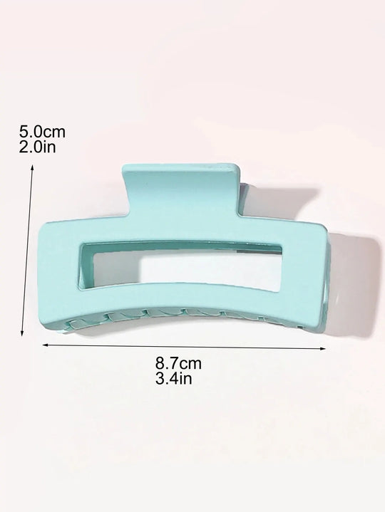 7 Pcs Big Hair Claw Clips 3.4" Non-slip Big Square Matte for Women