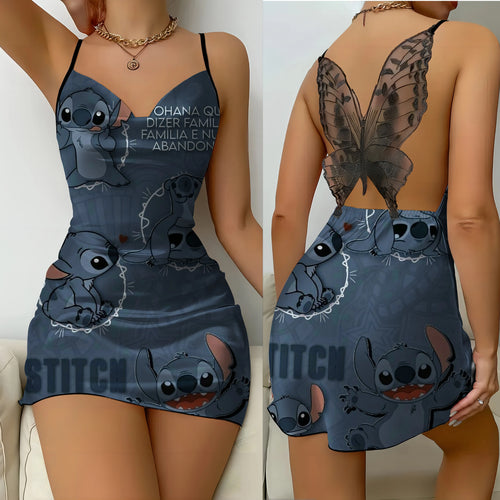 Bow Knot Womens Dresses Lace Dress Disney Satin Surface Pajama Skirt